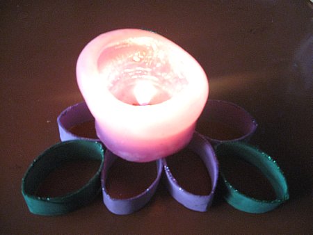 Toliet Roll Candle