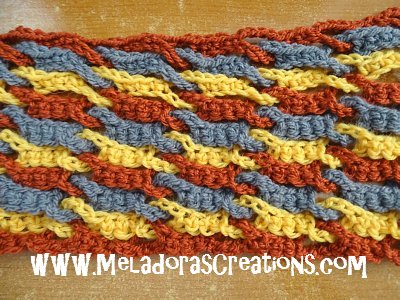Single Weave and Link Stitch 14