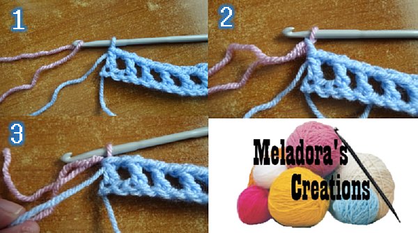 Dimensions Stitch Changing colors in crochet