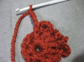Crocheted Sunflower 6