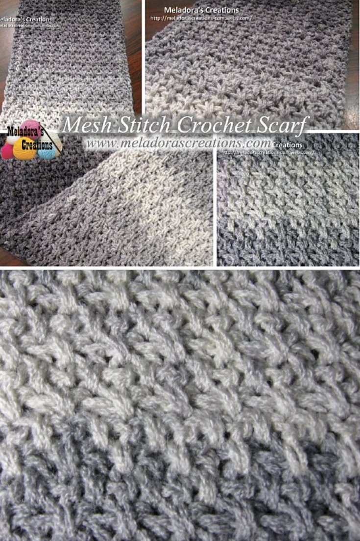 Mesh Stitch Scarf - Free Crochet Pattern