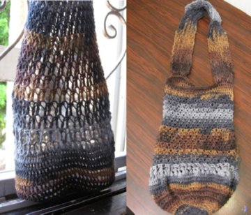 Mesh Tote Bag Crochet Tutorial and Free Crochet Pattern