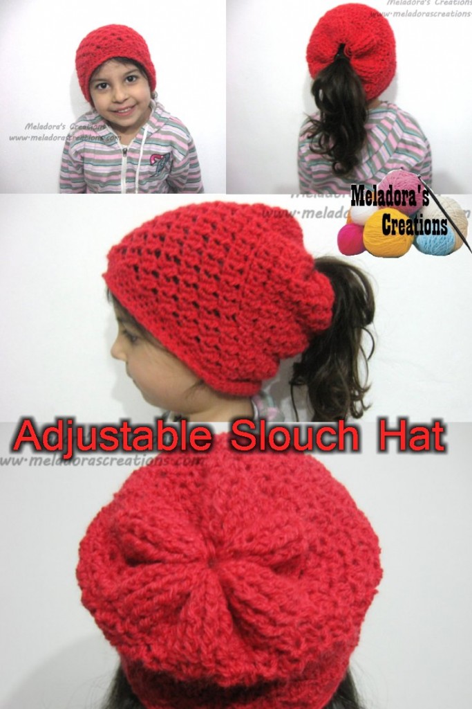 Angel Stitch Adjustable Slouchy Beanie - Free Crochet Pattern