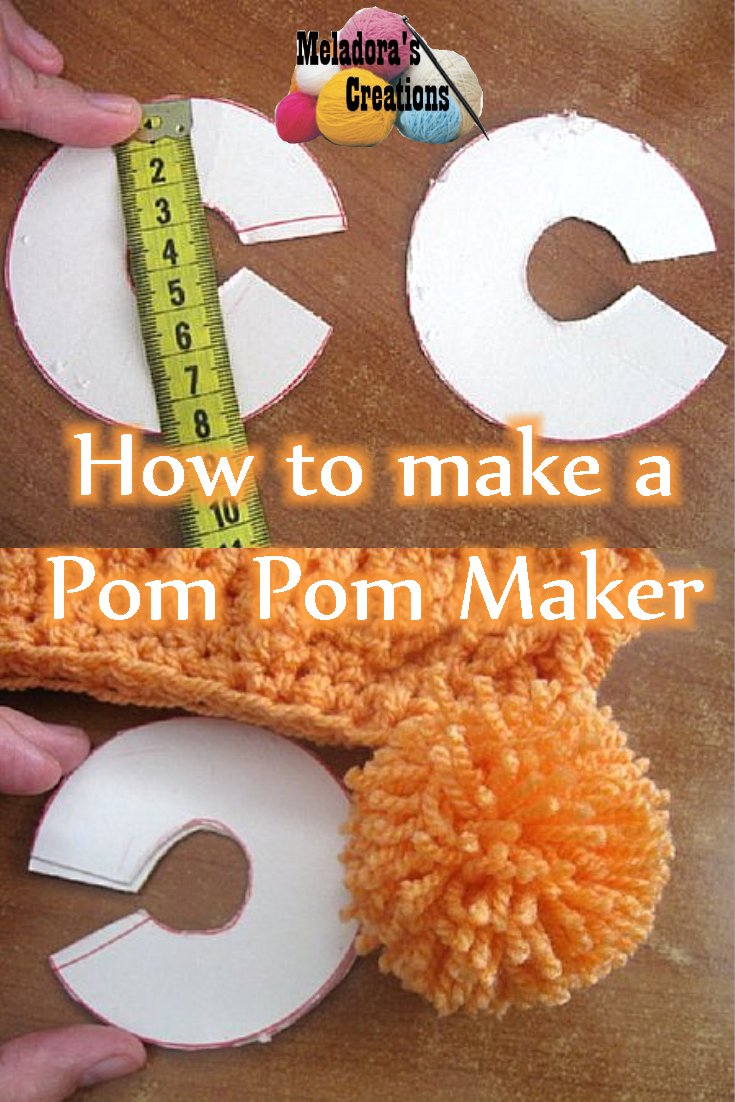 How to make a Yarn pompom maker tutorial