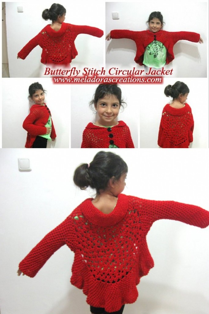 Butterfly Stitch Circular Jacket – Free Crochet Pattern – Meladora's Creations