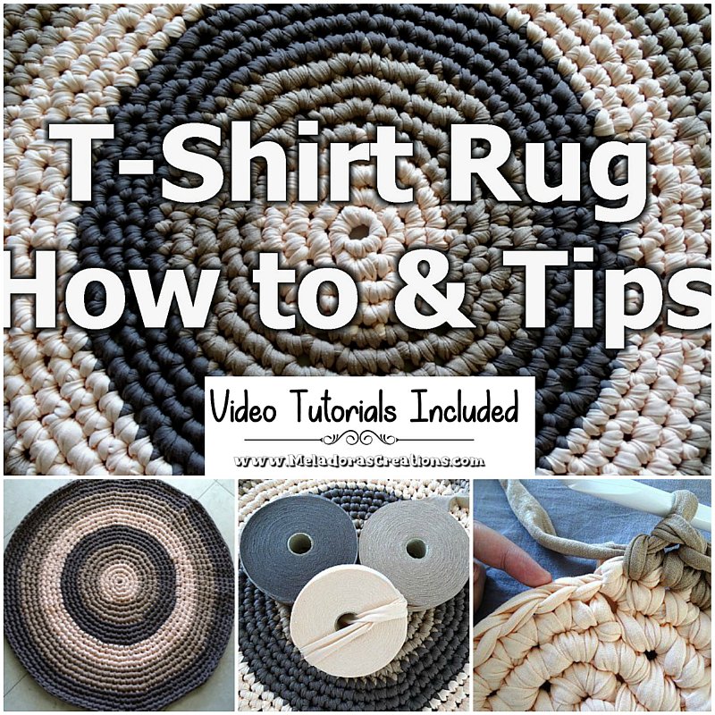 T – Shirt Yarn Round Rug – How to crochet a rug - Free Crochet Pattern