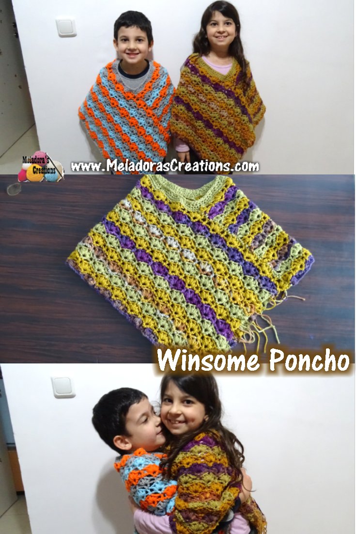 Winsome Crochet Poncho – Free Crochet Pattern
