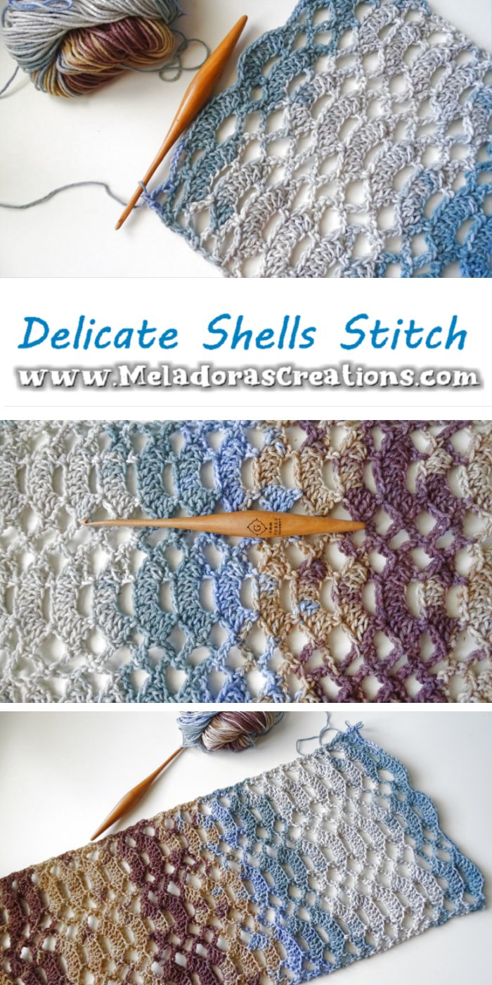Lacy Crochet Shell Stitch - Delicate Shells Stitch – Free Crochet Pattern