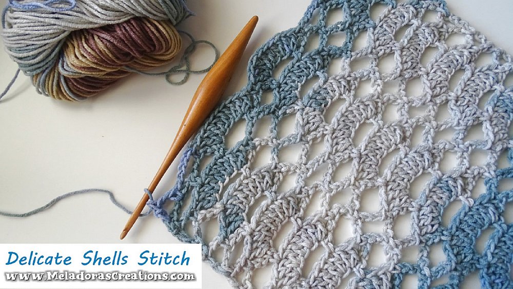 Lacy Crochet Shell Stitch - Delicate Shells Stitch – Free Crochet Pattern