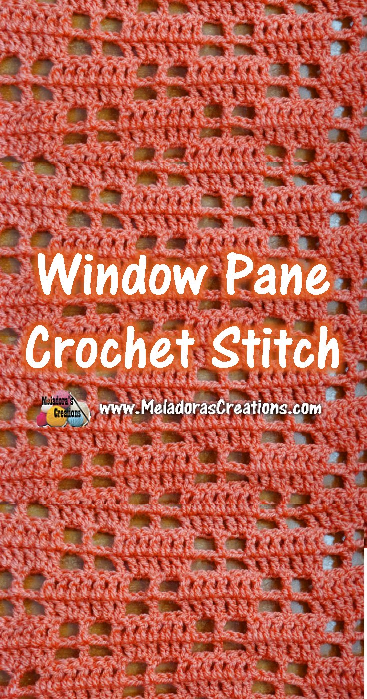 Window Pane Crochet Stitch Pattern and Tutorial - Mesh Filet Crochet Stitch