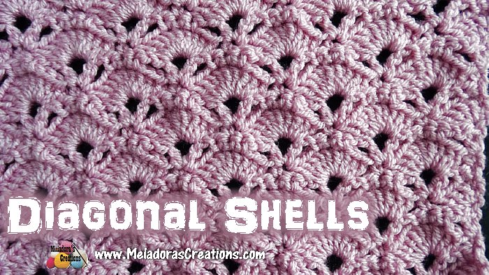 Diagonal Shells Crochet Stitch Free Crochet Pattern Meladora S | My XXX ...
