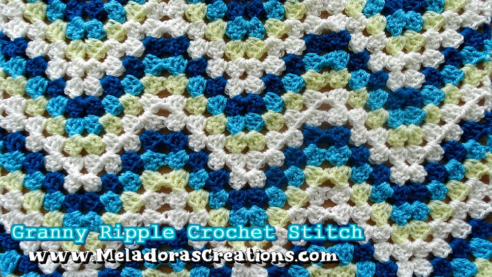 Granny Ripple Crochet Stitch - Free Crochet Pattern and Tutorial