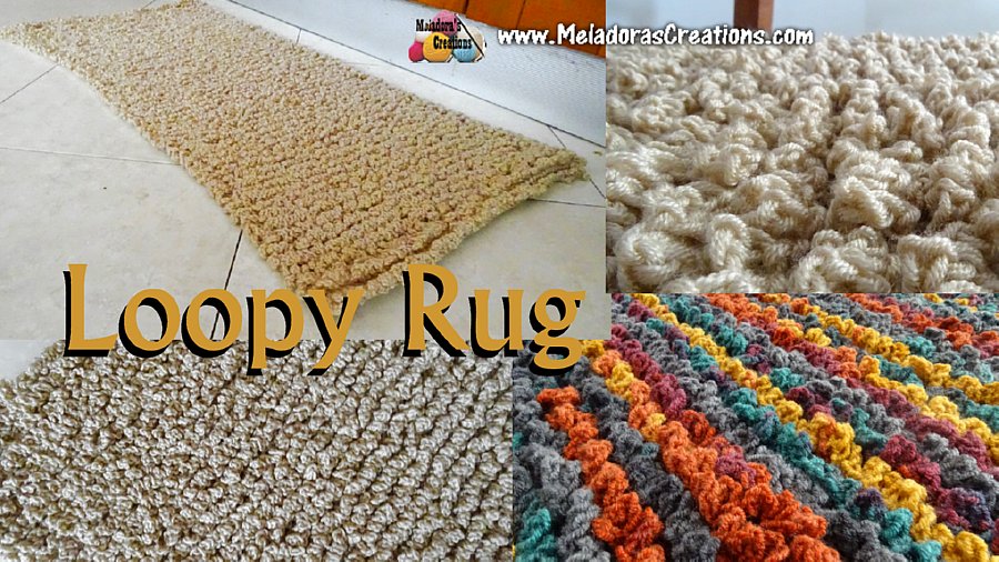 Loopy Crochet Rug – Free Crochet pattern and Tutorial