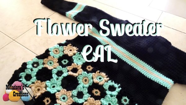 Crochet Flower Sweater CAL