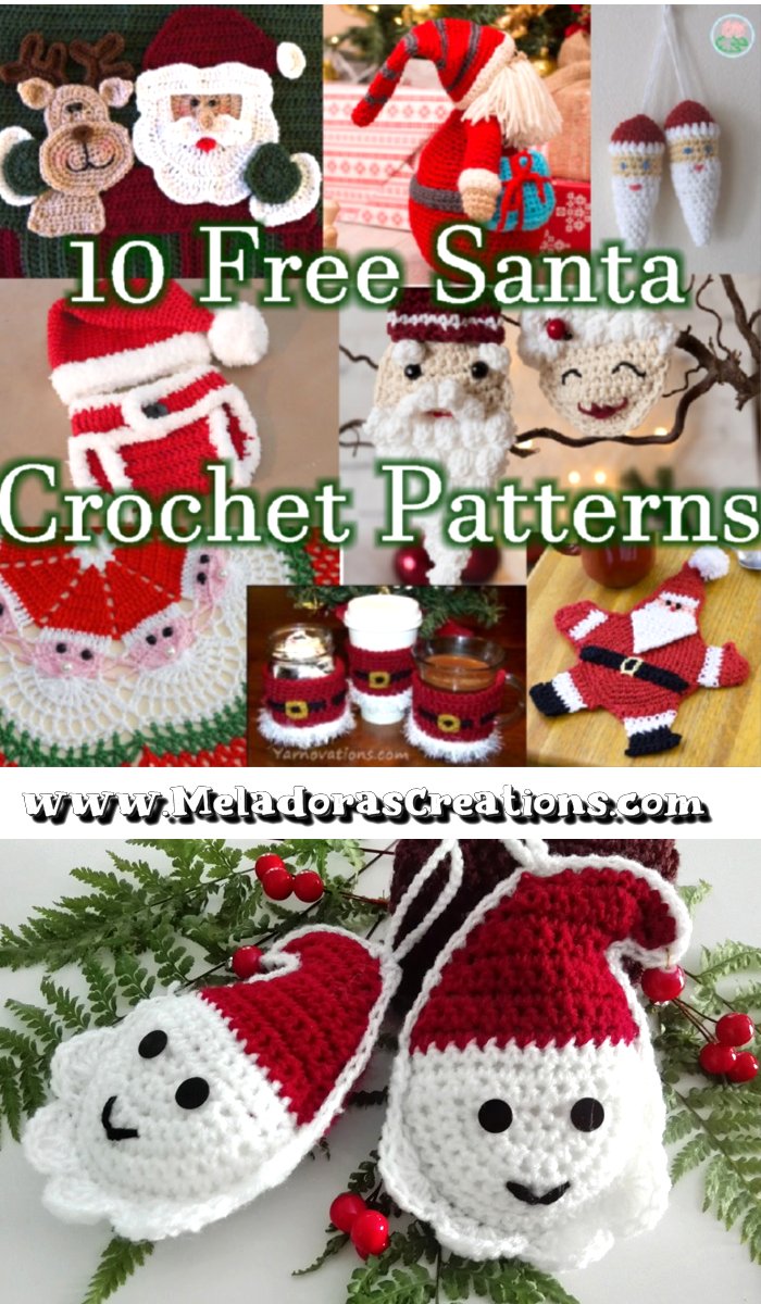 10 Free Santa Crochet Patterns - Christmas Link Blast
