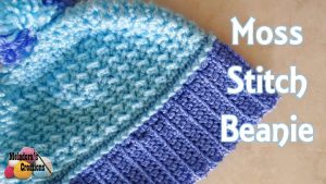 Moss Stitch Free Crochet Beanie Pattern