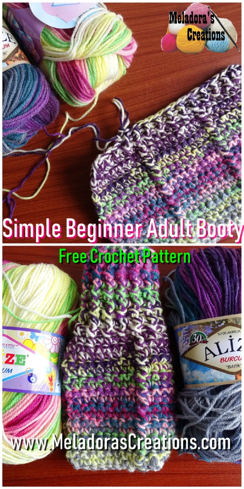 Crochet Booties Pattern
