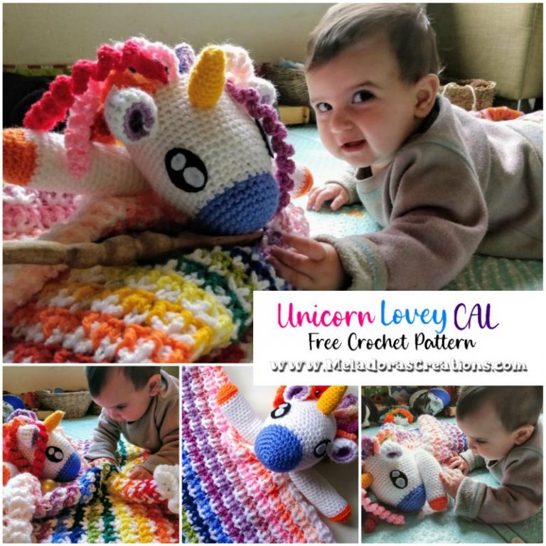 Crochet Unicorn Lovey CAL Part 1 Free Crochet Pattern Meladora's