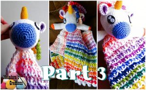 Crochet Unicorn Lovey Pattern