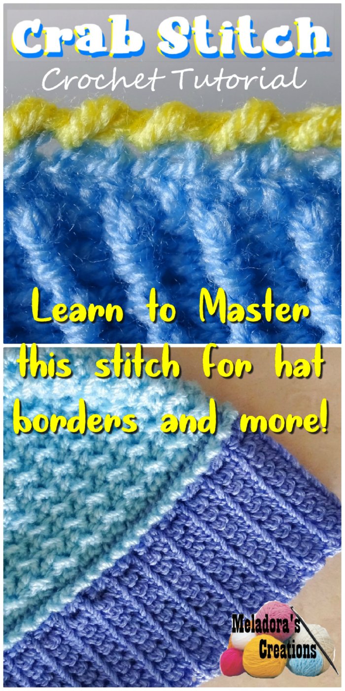 Crab Stitch or Reverse Single Crochet – Free Crochet tutorial