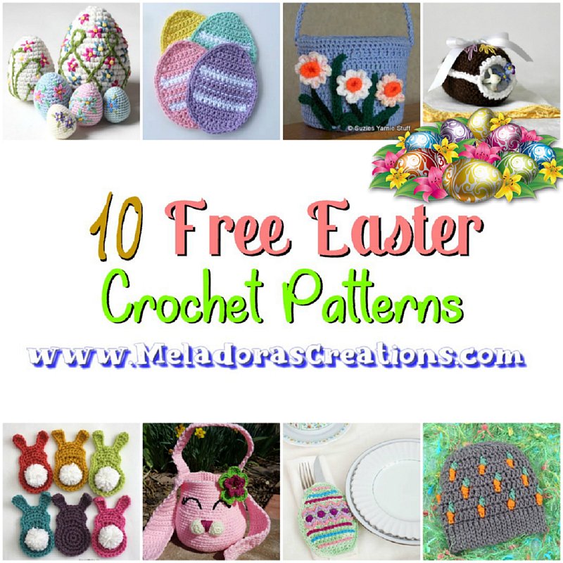 10 Free Easter Crochet Patterns - Crochet Pattern Round up Link Blast