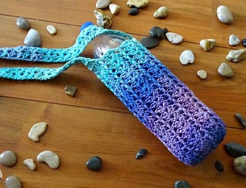 Crochet Bottle Holder – Fancy Bottle Holder – Free Crochet Pattern