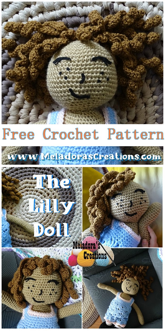 How to Crochet a Rag Doll Pattern - Amigurumi Doll Pattern - Lilly Crochet Doll