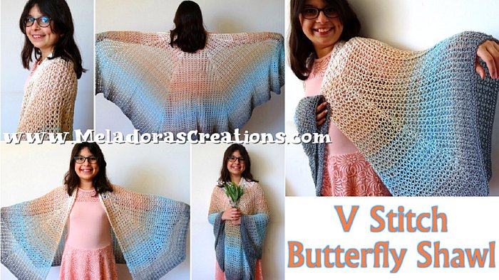 Butterfly Shawl Crochet Patterns - Meladora's Creations
