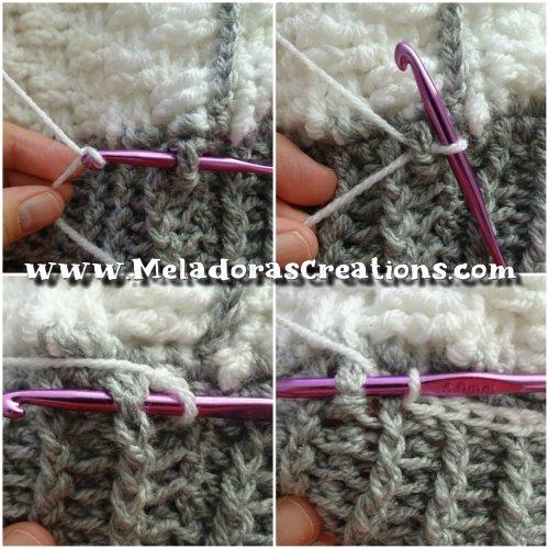 Crochet Sideways Beanie – Basket Weave Stitch - Free Crochet pattern
