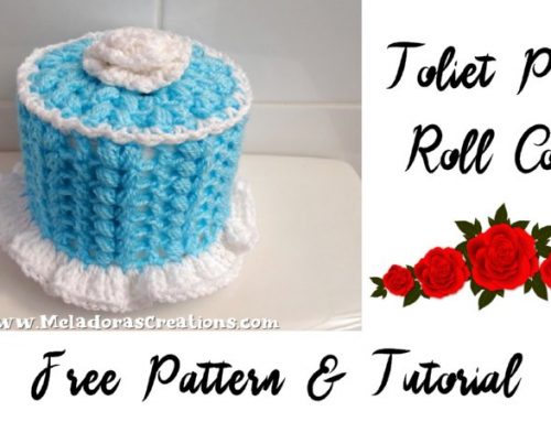 Crochet Toilet Paper Roll Cover – Free Crochet Pattern and video tutorial