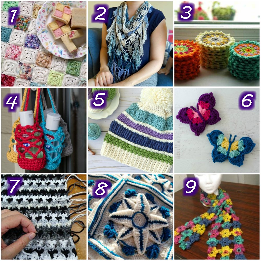 10 Scrap Yarn Crochet Patterns #2 – Free Crochet Patterns for left over wool