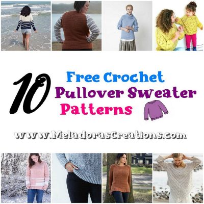 10 Free Crochet Pullover Sweaters– Free Crochet Patterns Link Blast ...