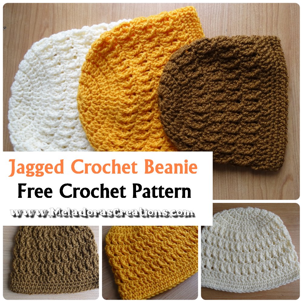 Jagged Crochet Beanie – Free Crochet pattern
