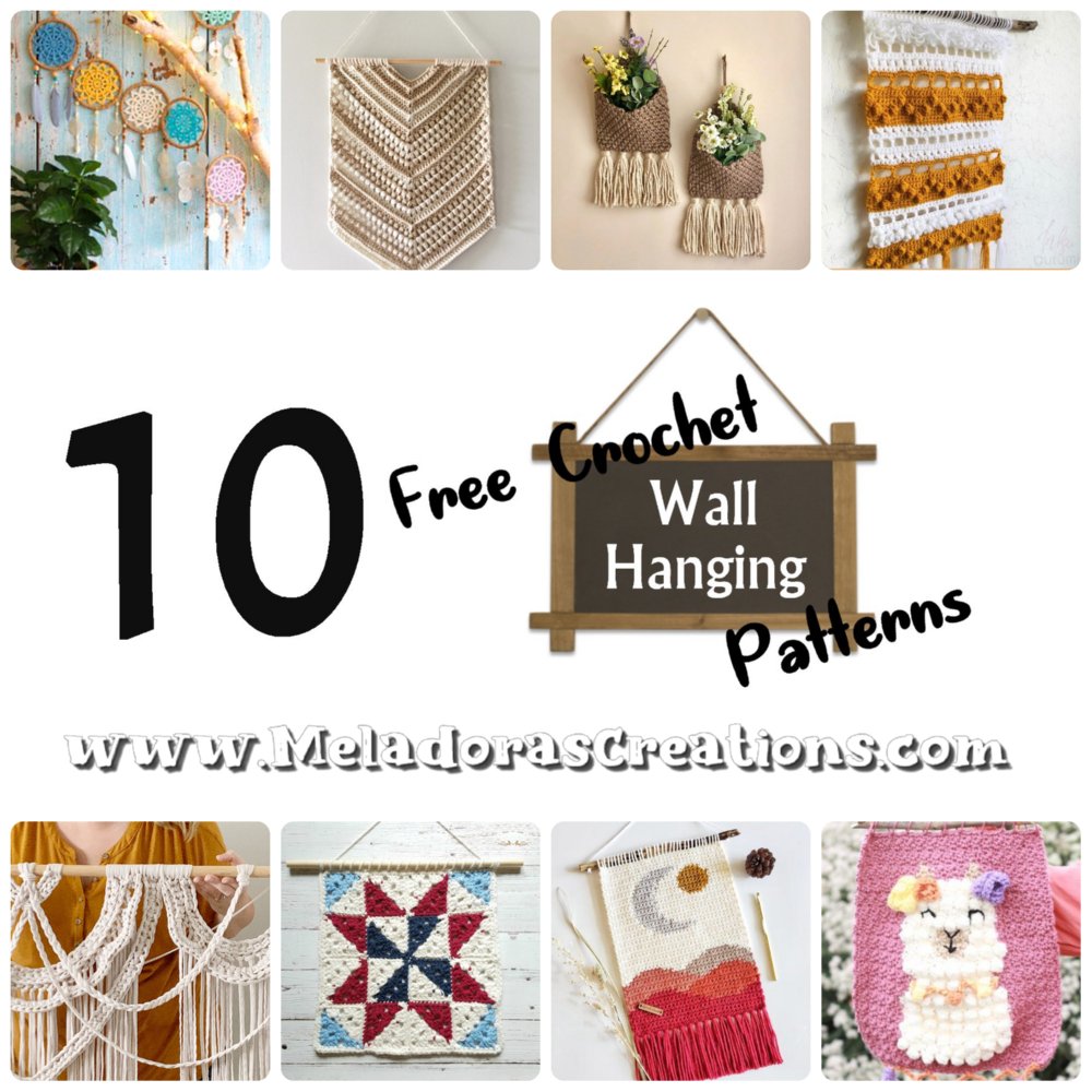10 Free Crochet Wall Hanging Patterns – Crochet Pattern Round up