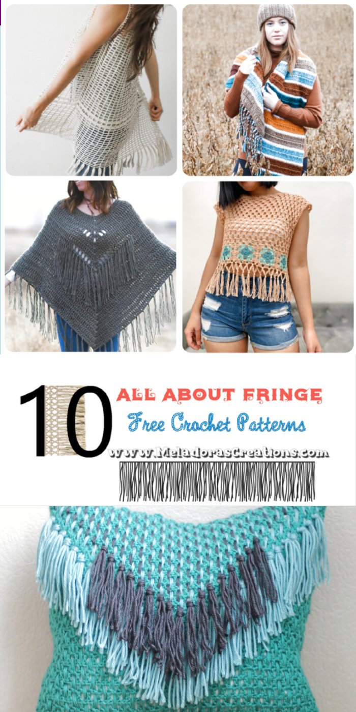 10 All About Fringe – Boho Crochet Patterns - Free Crochet Pattern Link blast