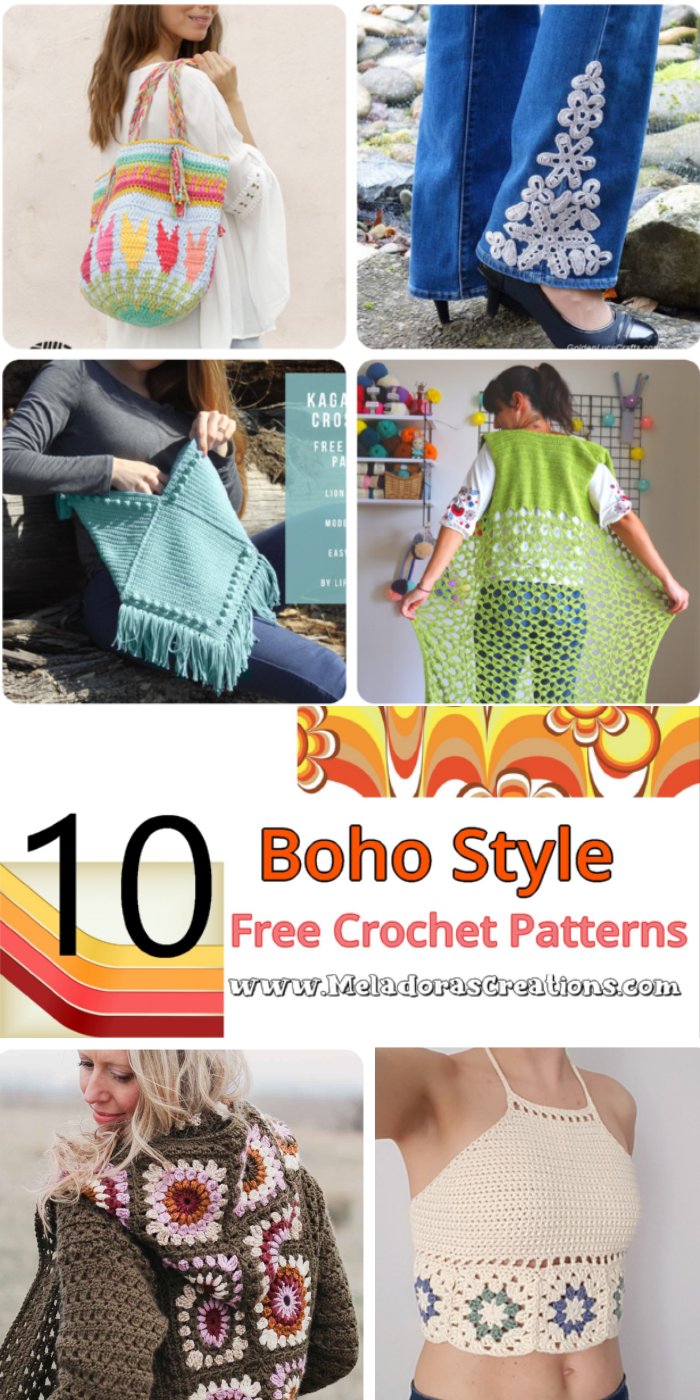 10 Boho Chic Crochet - Free Crochet Patterns – Free Crochet Link blast