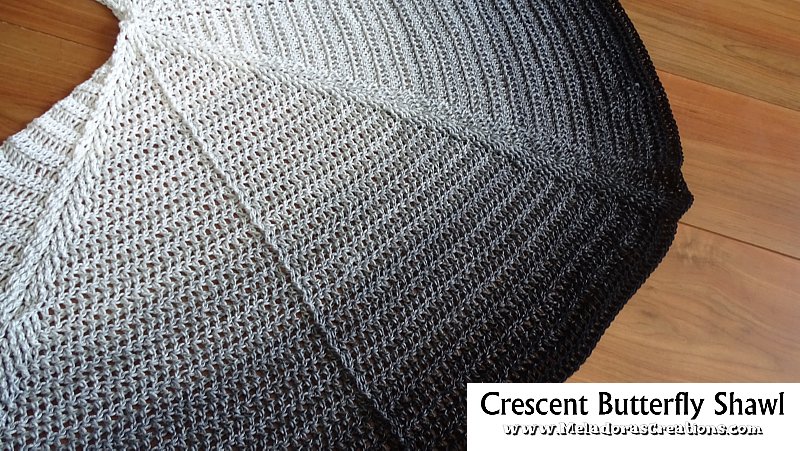 Crescent Butterfly Shawl - Free Crochet Pattern and Crochet Shawl Tutorial