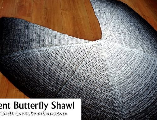 Crescent Butterfly Shawl – Free Crochet Pattern and Crochet Shawl Tutorial