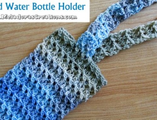 Jagged Crochet Water Bottle Holder Pattern and Video tutorial