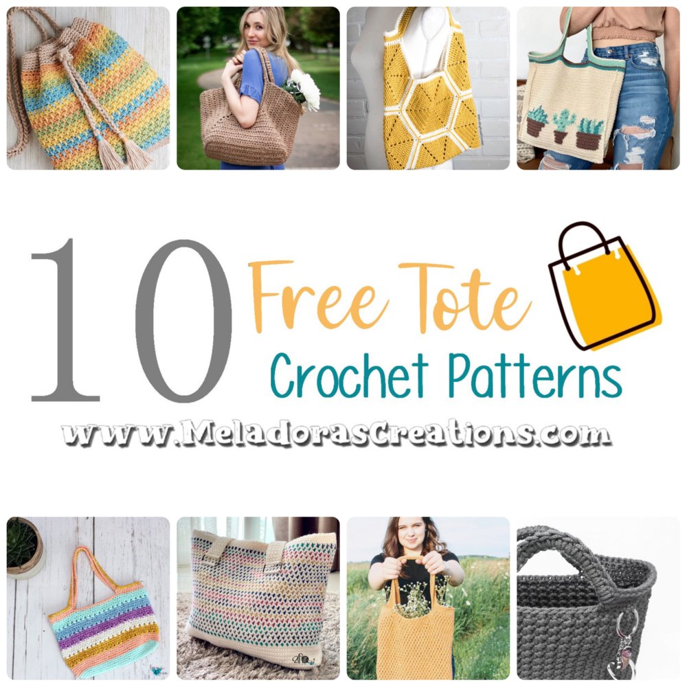 10 Free Tote Bag Crochet Pattern Round up