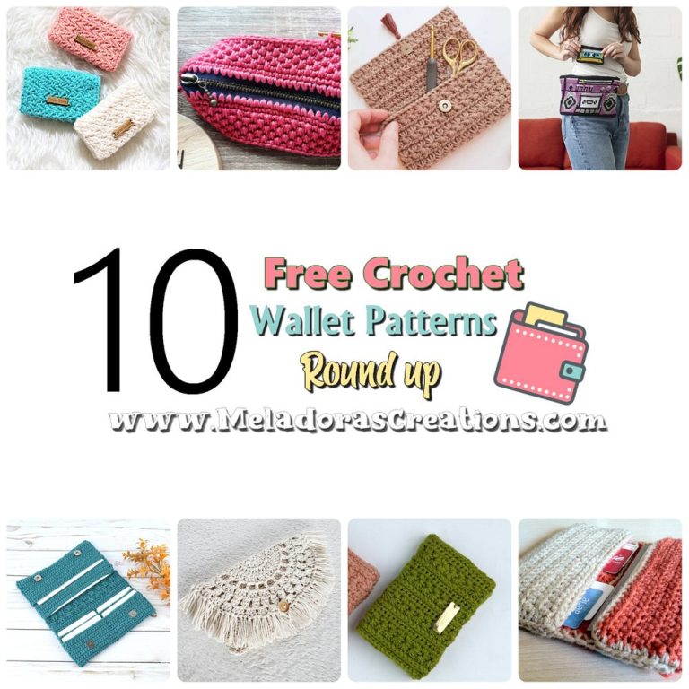 10 Free Crochet Wallet Patterns – Crochet Round up – Meladora's Creations